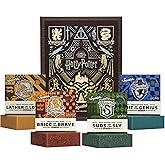 Dr. Squatch Harry Potter Collection with Collector's Box - Men's Natural Bar Soap 4 Pack Bundle and Collector's Box - Soap inspired by Gryffindor, Slytherin, Ravenclaw, and Hufflepuff