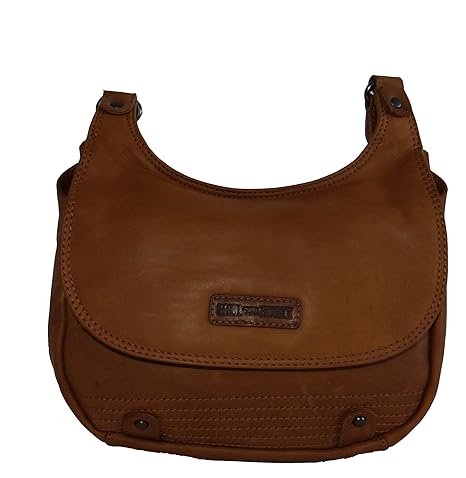 Hill Burry Tasche, Ledertasche,Vintage, Damen,Handtasche, Umhängetasche cognac