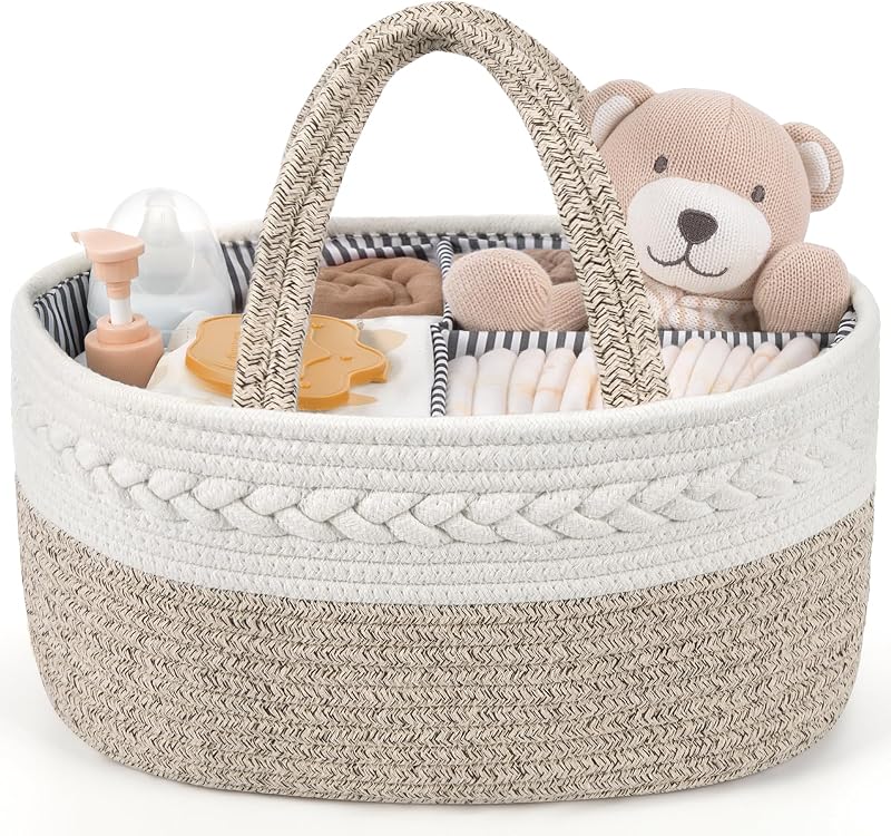 Maliton Nappy Caddy Large Newborn Essentials Diaper Organizer