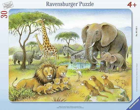 Ravensburger Rahmenpuzzle 06146 Afrikas Tierwelt