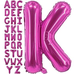 Lovoir 40 Inch Large Hot Pink Letter K Balloons Big
