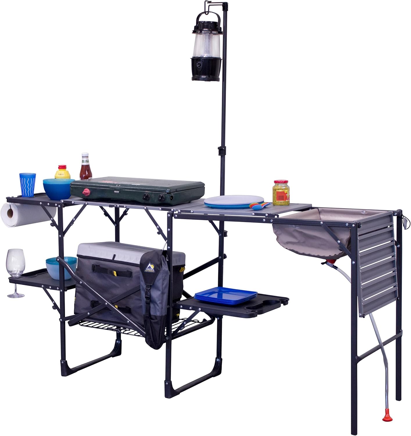 GCI Outdoor Master Cook Portable Folding Camp Kitchen , Black: Sports & Outdoors
