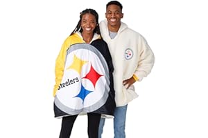 foco NFL Team Logo Reversible Oversized Sherpa Hoodie Sweatshirt Hoodeez