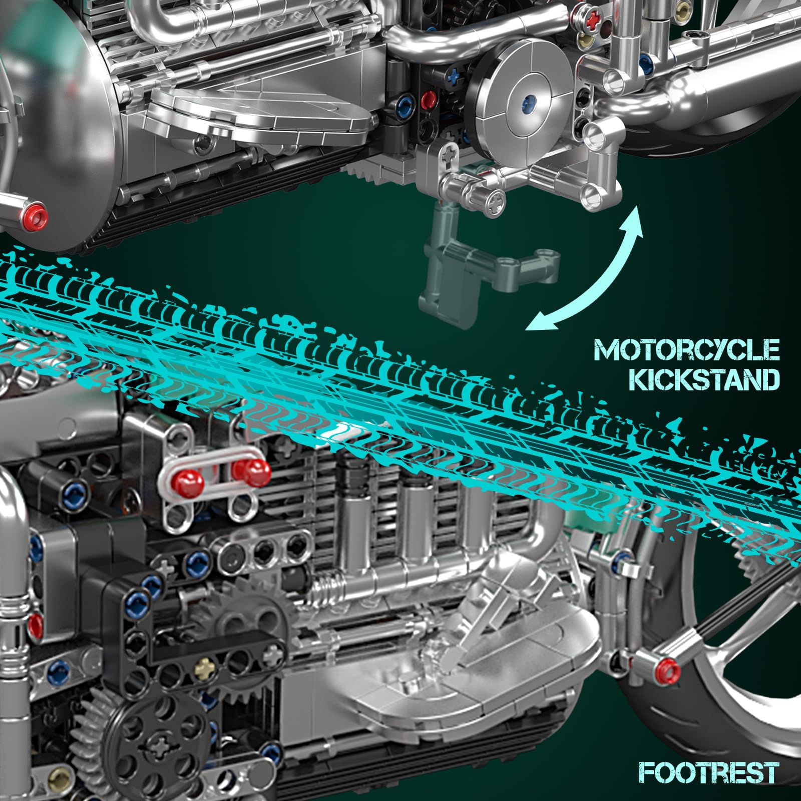 Mould King 23004 Technik Amerikanisches Kreuzfahrtschiff-Modell (1971 Teile) Technik Bricks Geschenke für Erwachsene 6