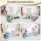 ComSaf Cat Scratching Board 2 Pack Blue Curved Double-Sided Cardboard view 4