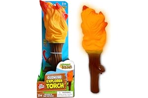 Nature Bound Explorer Torch Campfire Light: Glowing & Flickering Light with Nature Sound Effects - Indoor & Outdoor Play, Camping Adventures, and Pretend Campfires