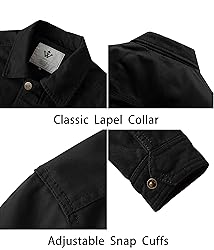 WenVen Men's Military Cotton Tactical Sports Jacket