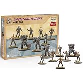 Modiphius Fallout: Miniatures - Wasteland Raiders Core Set - 8 Figures | 8 Unpainted 32mm Plastic Models with Bases - Compatible with Factions and Wasteland Warfare Tabletop RPG Systems