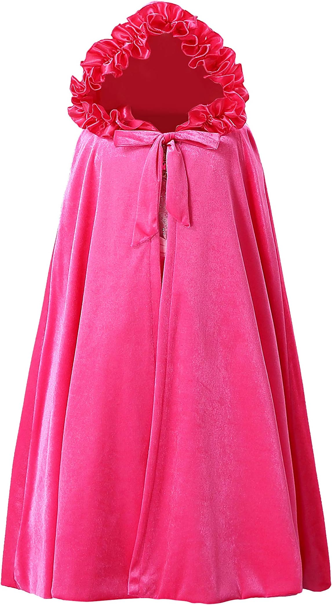 Bankids Princess Cape Christmas Princess Hooded Long Cape Cloak Costume for Girls Dress Up 3-12Years