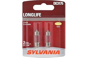 SYLVANIA DE3175 Long Life Miniature Bulb, (Contains 2 Bulbs)