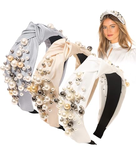 Amazon.com : AOPRIE Top Knot Headbands 6 Pack Wide Plain  display picture 3