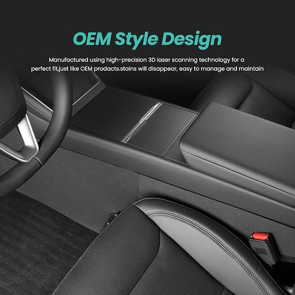 FROVED 2025 2026 MODEL Y JUNIPER CENTER CONSOLE ANTI-KICK PROTECTION MATS 5PCS TPE SUEDE PANEL PROTECTOR COVER OF CENTER CONSOLE FOR MODEL Y REFRESH JUNIPER (PREMIUM/PERFORMANCE)-NO FOR (STANDARD)