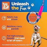 Tug-E-Nuff Fauxtastic PowerBall Bungee Tug Green Pattern 63 cm view 6