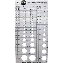 BCP Fasteners BCP675 Screw Thread Gauge | Metric and SAE
