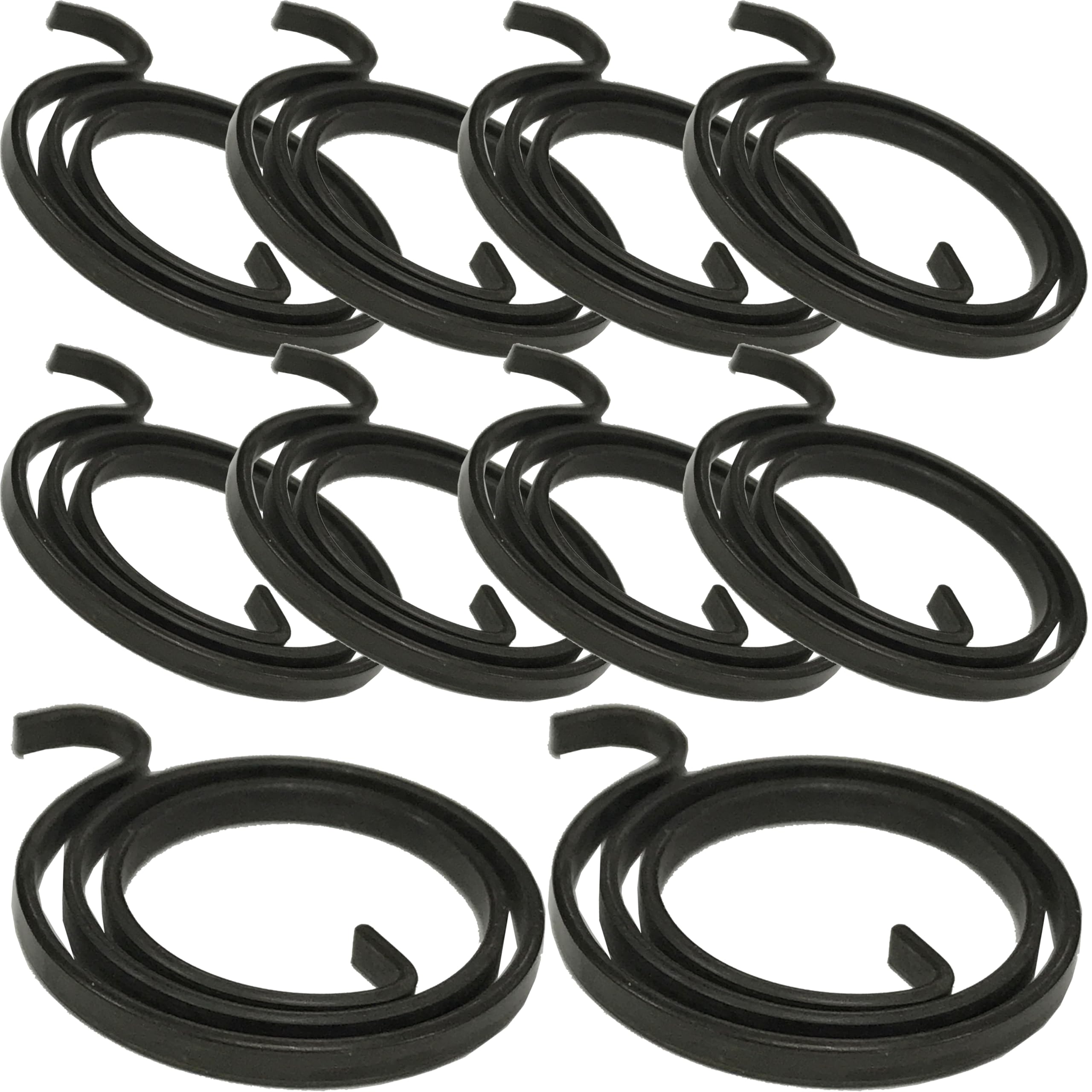 Door Handle Spring Replacement Parts, 2.5 Turns, 2.5mm Thick, Metal Construction for Hardware Repair (10 Springs)