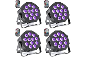 HOLDLAMP Rechargeable Par Lights Uplights RGBWA+UV 6-in-1 LED Battery Powered Stage Lights with Remote & DMX Control, Sound Activated for Festivals, Weddings, Bars, Churches, DJ