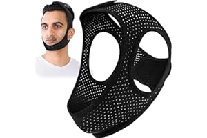 YONGSENINA Anti Snoring Chin Strap for Sleeping, Breathable Airflow Jaw Strap for Sleep Apnea, Comfortable Chin Straps for Snoring with Adjustable Velcro, Anti Snoring Device for Men and Women to Stop Snoring