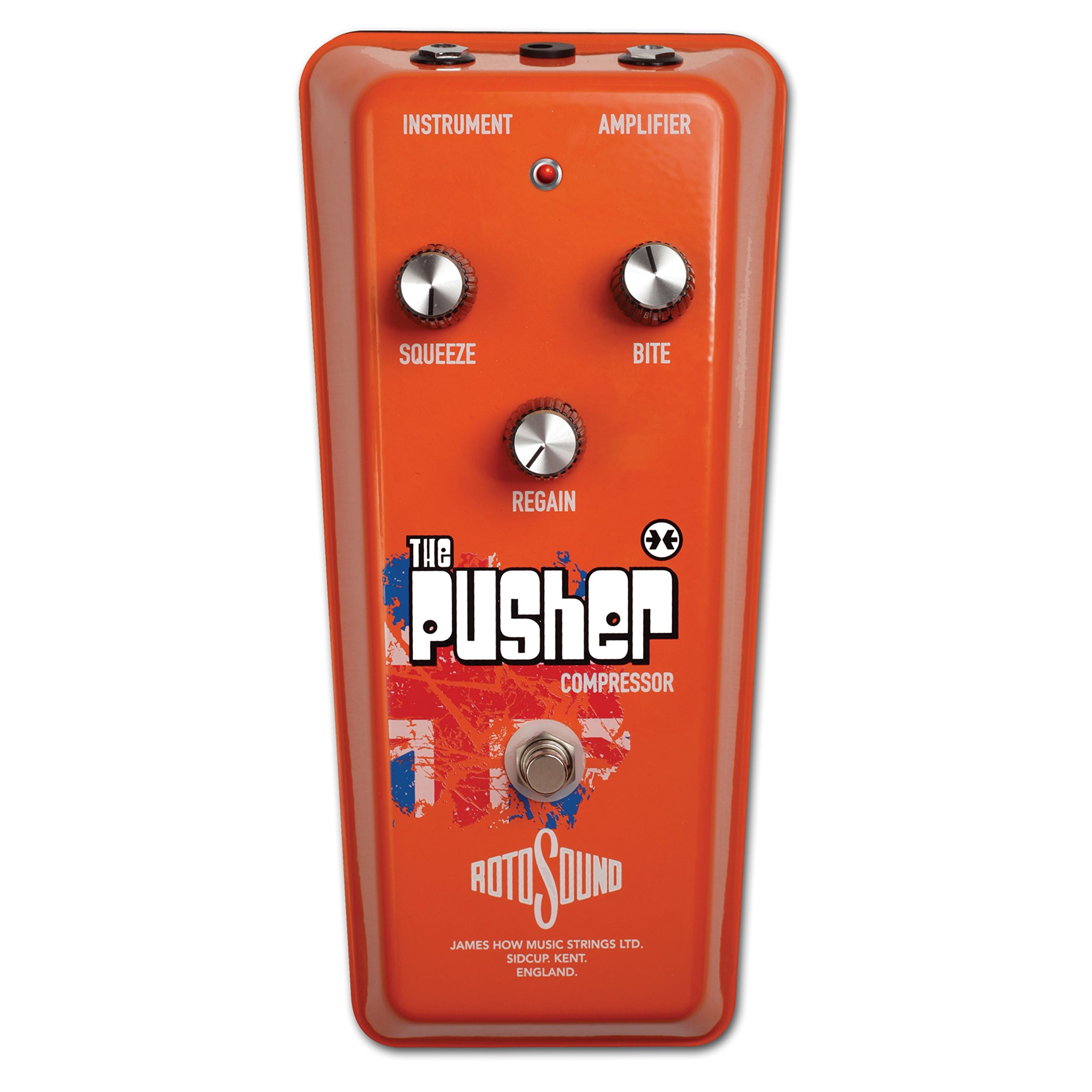 Rotosound 'Pusher' Compressor Guitar Effects Pedal