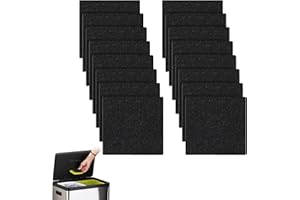HAVANSIDY 16-Pack Trash Can Odor Absorbing Filter Refills Compatible with EKO Trash Can, Activated Charcoal Deodorizer Stick-On Filters - Garbage Can Odor Eliminator and Absorber for Indoor and Outdoor Bins