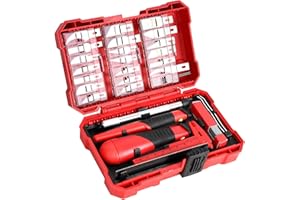 FASTPRO 40-Piece Precision Hobby Knife Set, 3pcs Craft Knives with 33pcs Blades, Exacto Knife Set Included Tweezers, Grindstone, Steel Ruler, Vernier Caliper and Storage Case