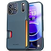 ENCASED for iPhone 17 Pro Wallet Case (Cache Series) - Protective Phone Case with Card Holder Slot (Blue)