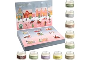 MYTHCLOUD Advent Calendar 2025-24 Days of Christmas Countdown Scented Candles Gifts Set - 24 Scent 3.5OZ Jar Candles for Hostess Adult Women Men Family Friend Home Holiday Home Decoration