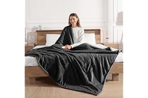 MOLATINK Electric Blanket Full Size Heated Blanket 72X84in - Heating Blanket Soft Plush Sherpa with 5 Heating Level & 10 Hour Auto Off, ETL Certified & Overheat Protection, Gifts for Grandma(Charcoal Grey)