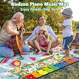 Rodzon Musical Play Mat for Toddlers 1-4 Years 9 Keyboard Sounds Recording view 6