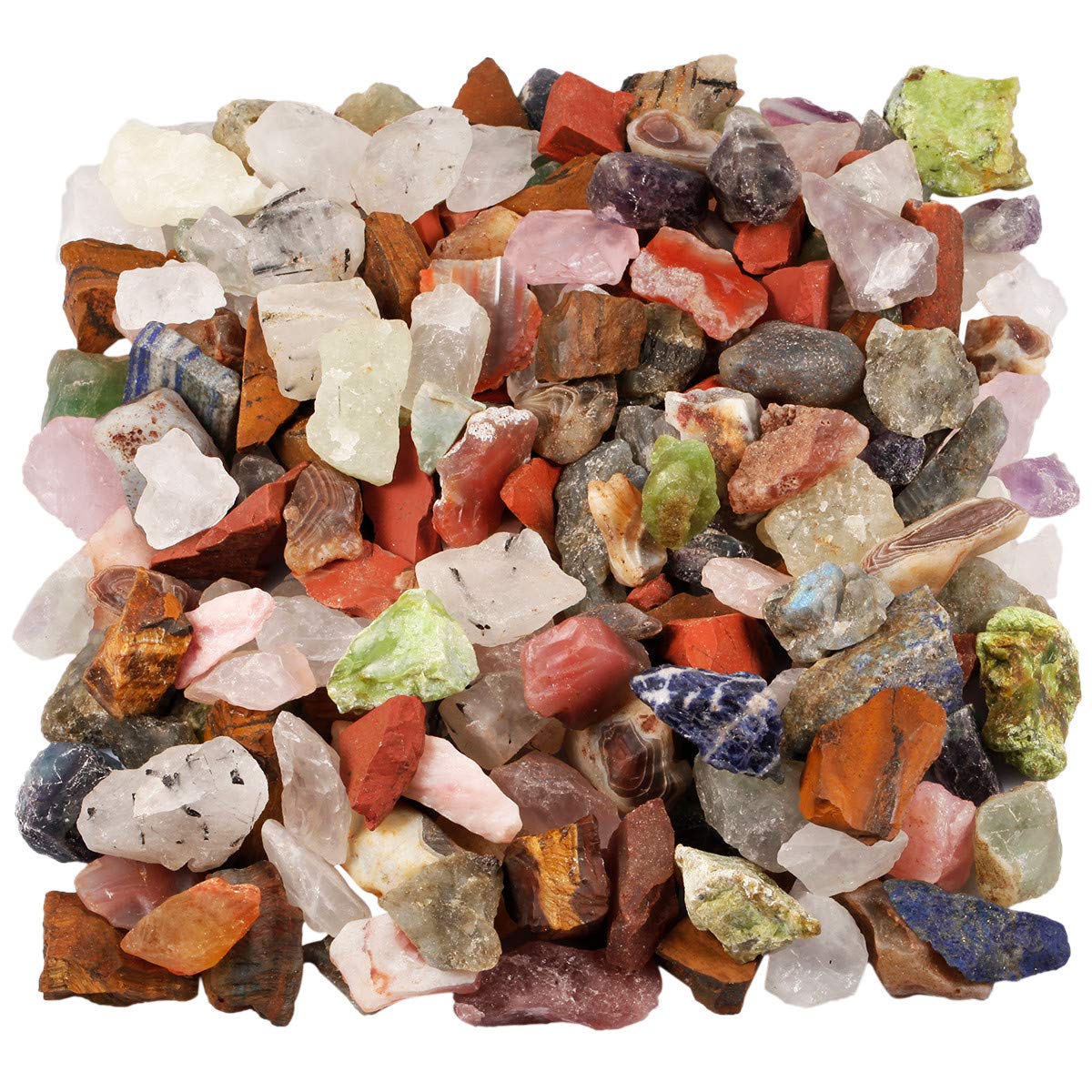 KYEYGWO Aquarium Natural Crystal Stones for Decoration, Decorative Stones and Gravel for Garden Vase Plant Pots Fish Tank 1 Pound