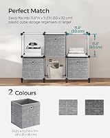 SONGMICS Storage Boxes 6-Pack 26x26x28 cm Non-Woven Fabric with Handles view 9
