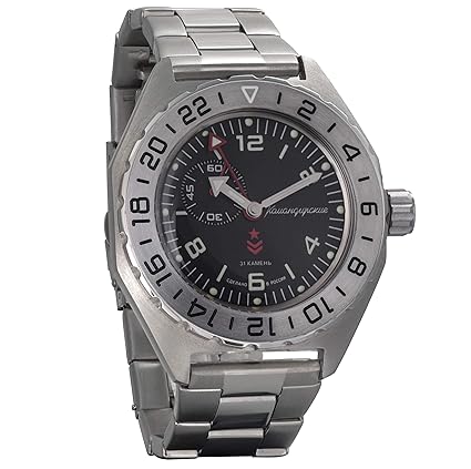 Vostok Komandirskie Military Russian Mechanical Self-Winding Mens Wrist Watch 2416B/650539