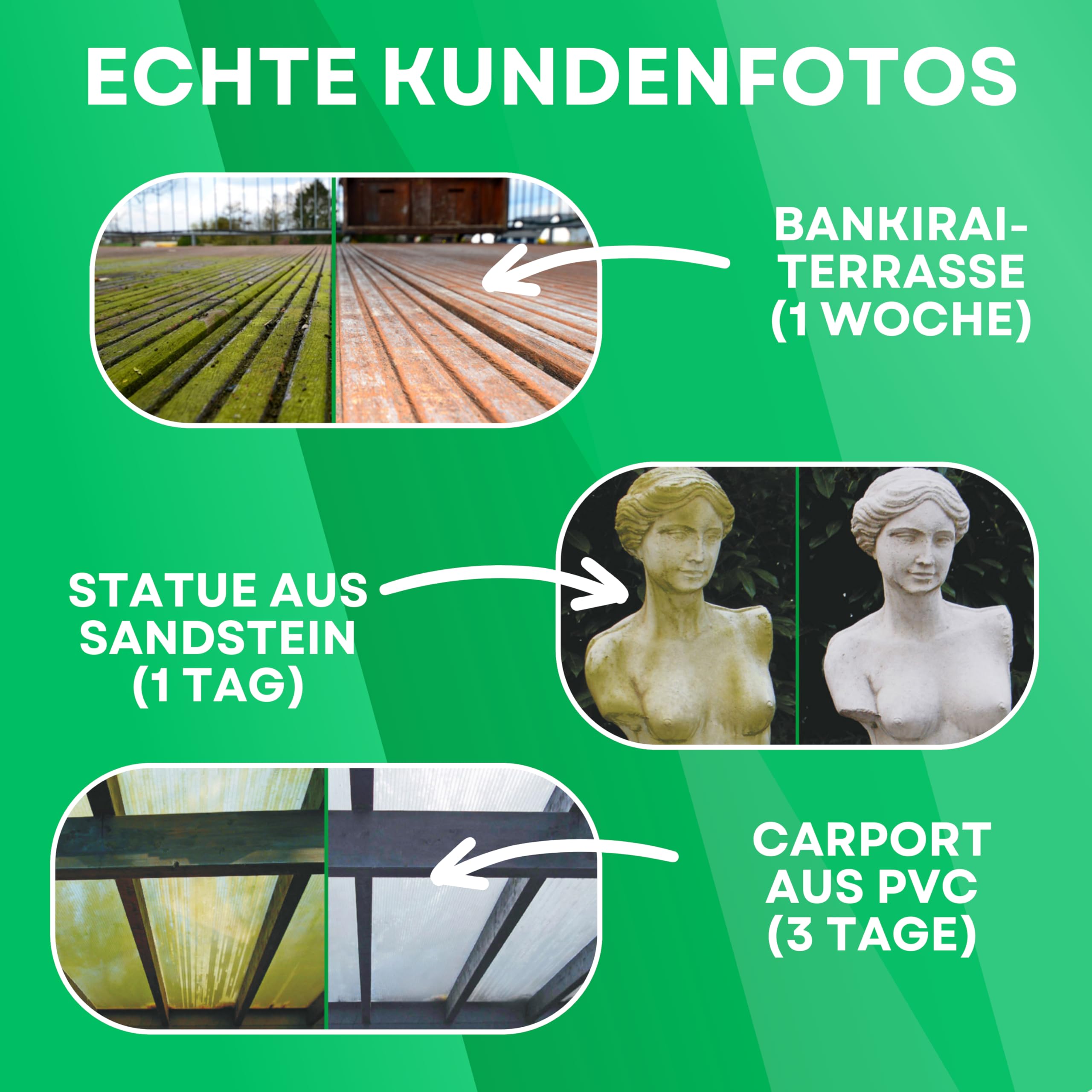 ABACUS® Nell Ultra Grünbelagentferner & Algenentferner Konzentrat, extrem stark! Entfernt Grünbelag & Algen selbsttätig ohne zu Schrubben – für Stein, Fassade, Terrasse, Dach – Nell Ultra 2,5 Liter 7