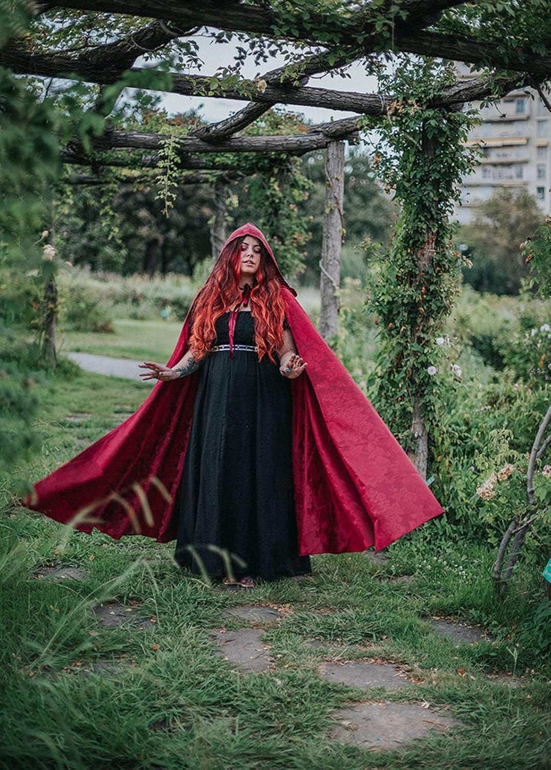 red wedding cape