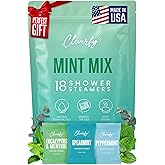 Cleverfy Shower Steamers Aromatherapy for Women and Men - Self-Care Shower Bombs for Stress Relief and Relaxation - 18 Tablets