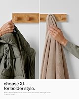 LARHN 5-Hook Wall Mounted Coat Rack 43 cm 2-Pack with Fixings view 7