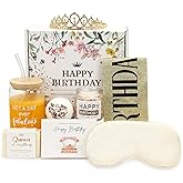 Happy Birthday Gift Box for Women – 8pcs Spa Set, Gifts for Birthday Unique, for Her, Mom, Grandma, Daughter, Girl, Sister, Friend - Care Package