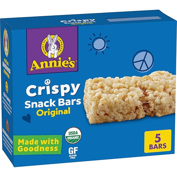 ANNIE’S ORGANIC ORIGINAL CRISPY SNACK BARS, GLUTEN FREE, 3.9 OZ, 5 CT.