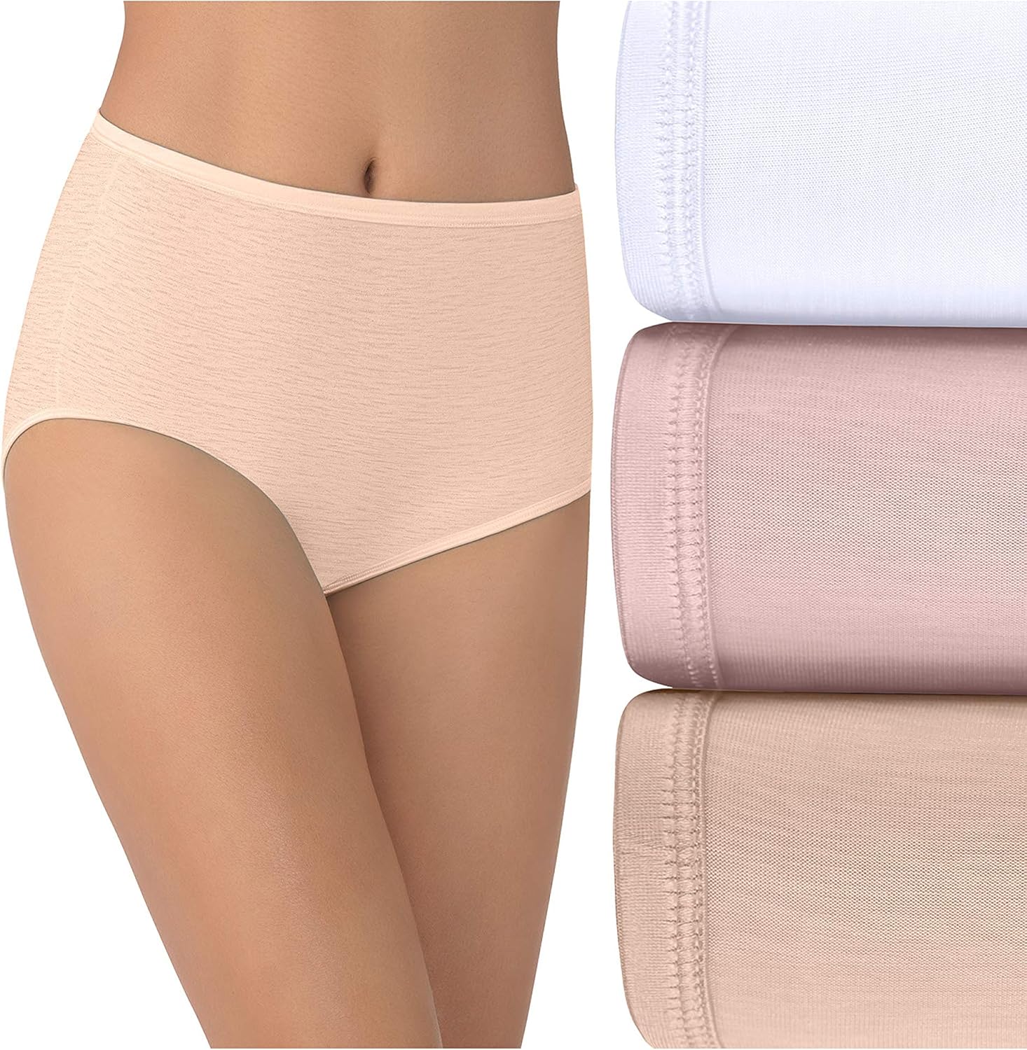 Vanity Fair Women's Illumination Brief Panties (Regular & Plus Size): Clothing