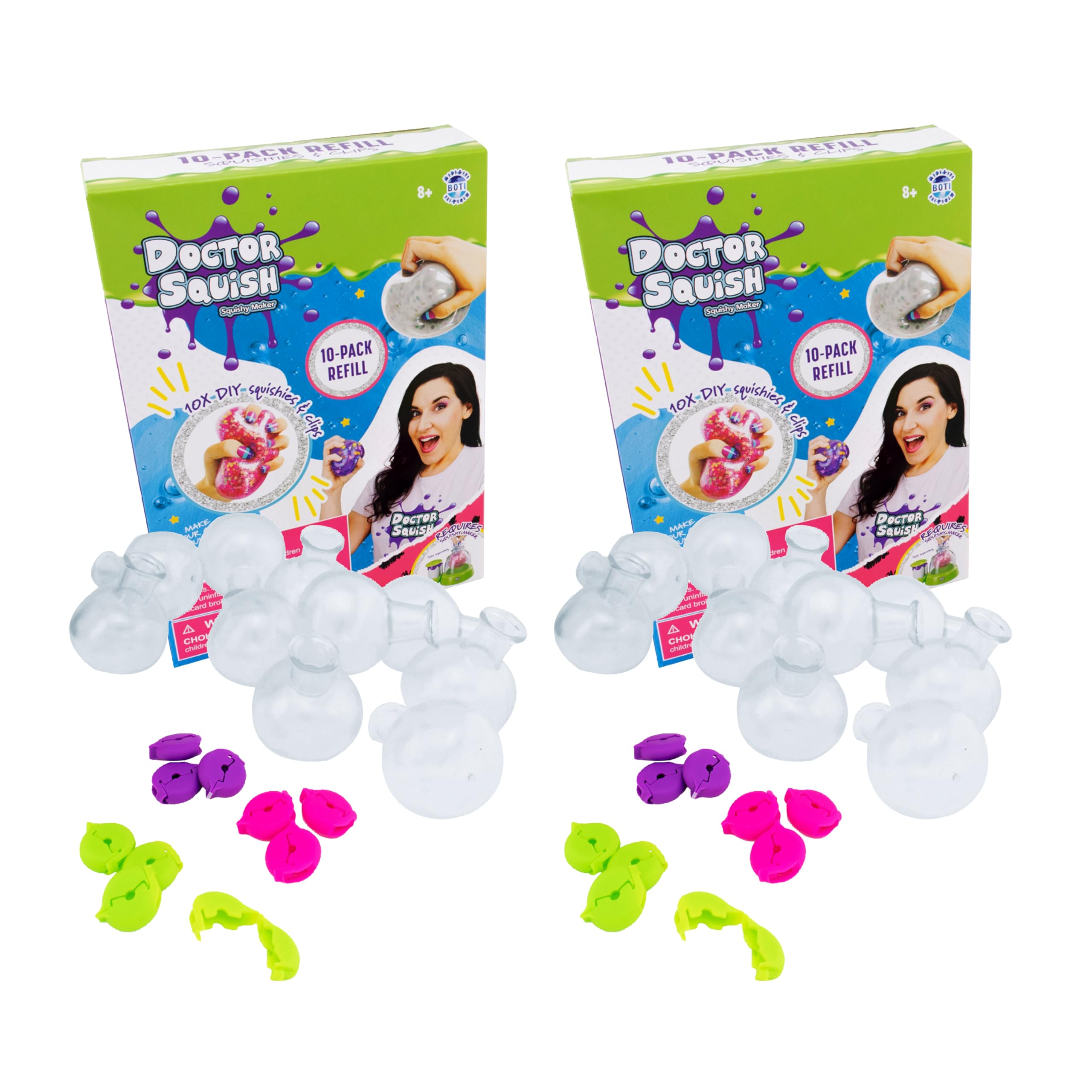 Photo 1 of *MISSING PARTS UNKNOWN*
Doctor Squish Squishy Maker Refill Pack | DIY Squishy Making Kit with 10 TPR Balloons and 10 Reusable Clips | Make Your Own Squishies for Kids Ages 8 & Up | 2 Pack