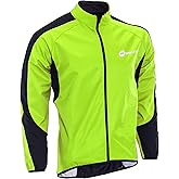 sponeed Men's Windproof Jackets Cycling Fleece Coat Shirts Winter Thermal Snowing Running Tops Bike Overcoats