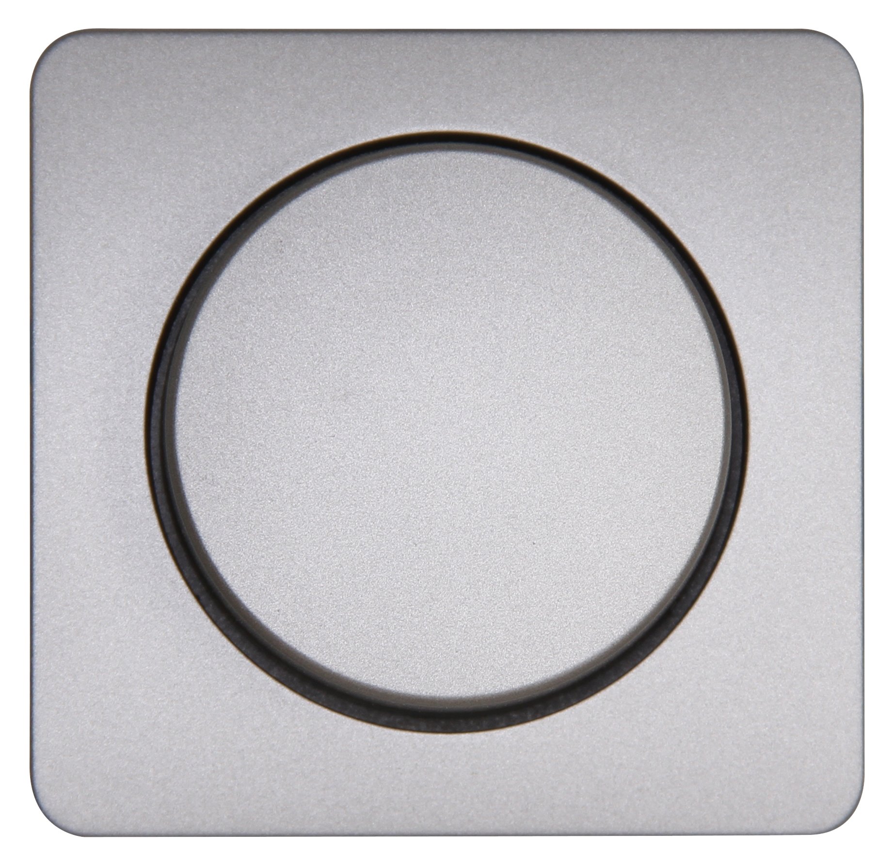 Kopp 328820188 Cover DW dimmer Milano Steel, Abdeckung Druck-Wechsel