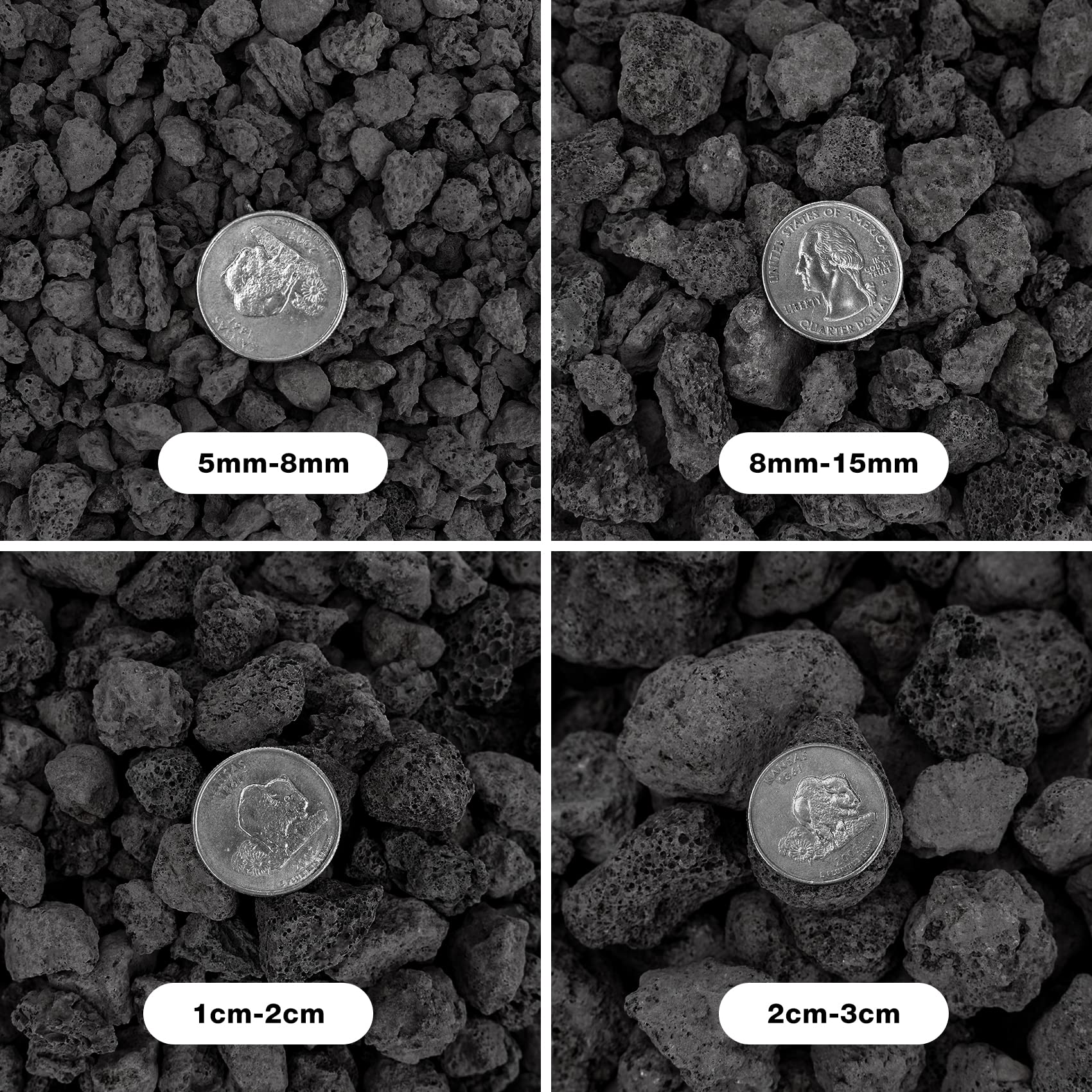 Mua Onlyfire Black Lava Rock 10 Pounds Volcanic Lava Stones for Indoor ...