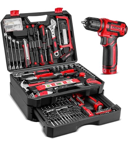 device works フクバコセット Drill Tool Set：Tool Kit with 12V Power Cordless Drill Hand