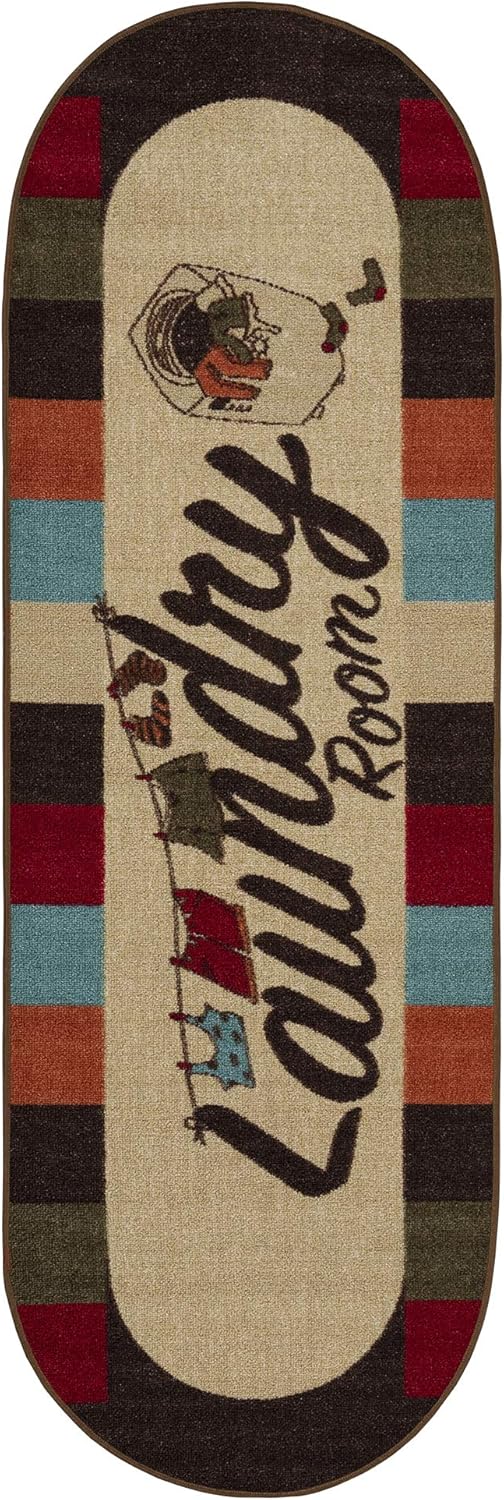 Ottomanson Washtown Runner Rug, 20" x 59", Multicolor: Furniture & Decor
