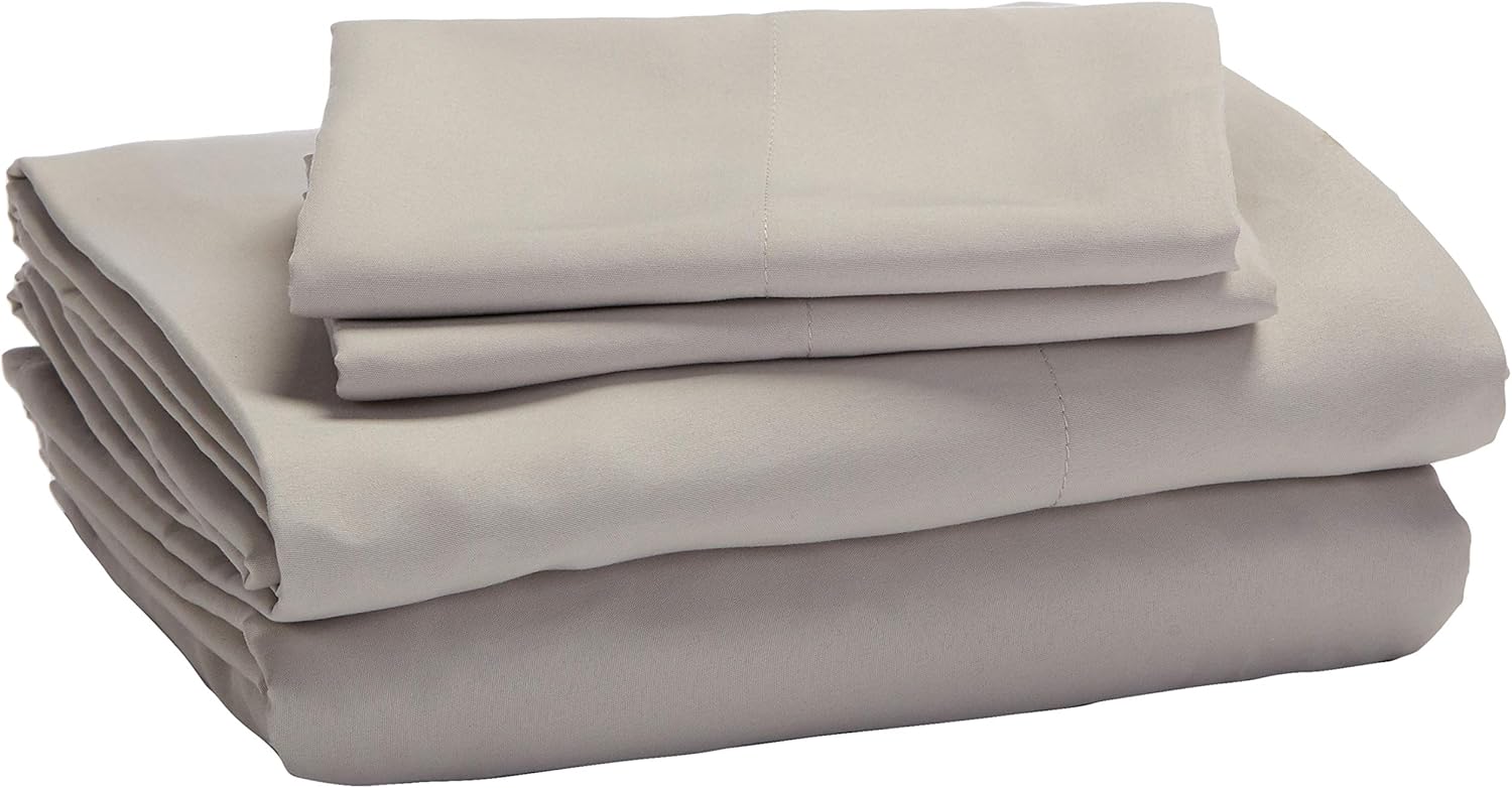 Basics 10-Piece Comforter Bedding Set, Full / Queen, Blue Watercolor Floral, Microfiber, Ultra-Soft: Home & Kitchen