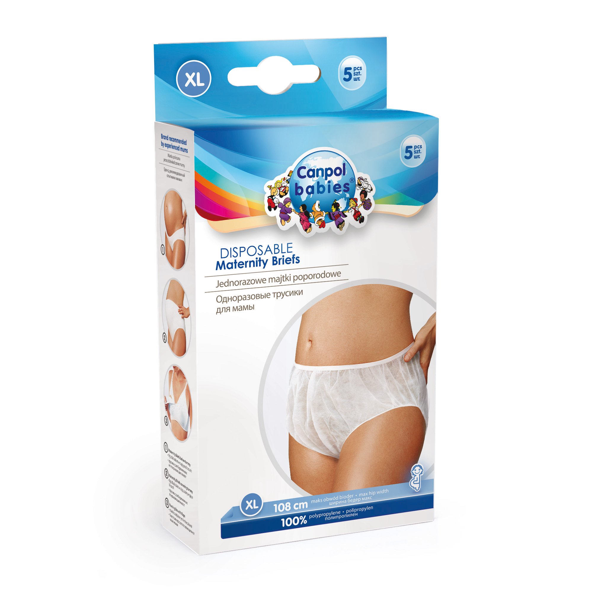 Canpol babies - Disposable postpartum panties White