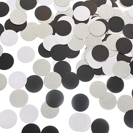 Amazon Com Glitter Paper Confetti Circle Dots For Table Wedding