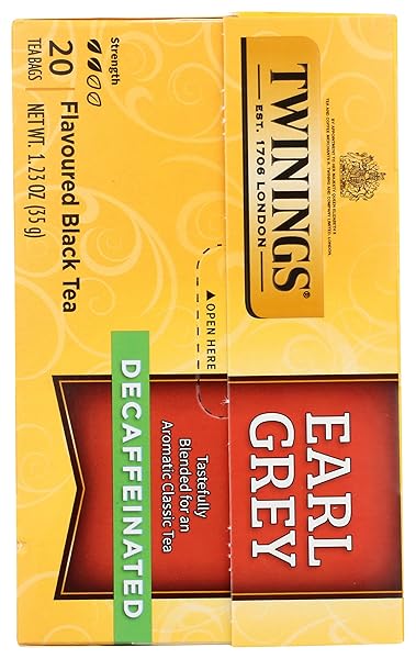 TWININGS EARL GREY DECAF TEA, 20 COUNT