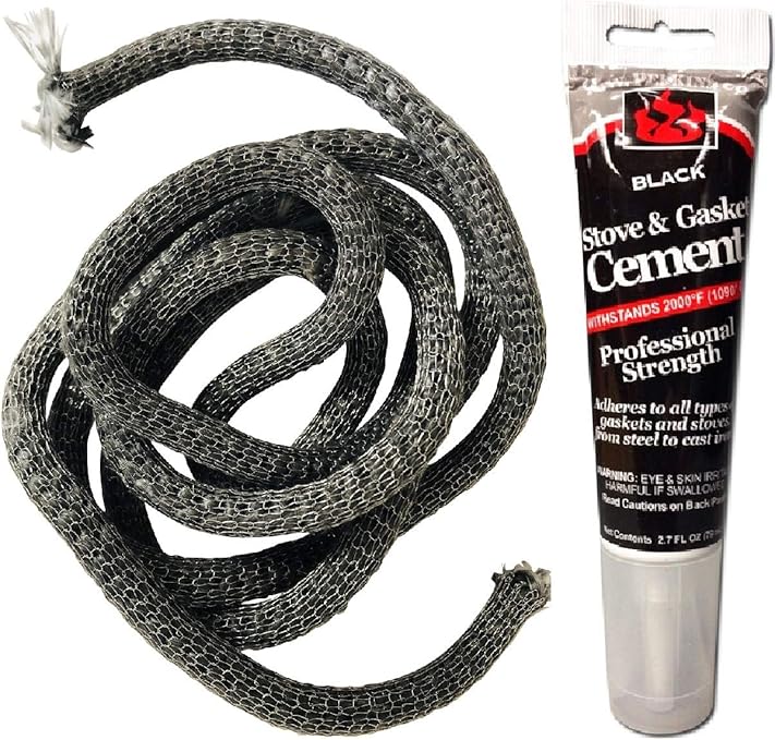 LavaLock Wood Stove Replacement Gasket & Glue for