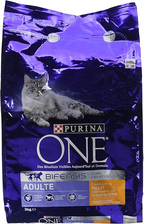 Purina One Croquettes Adulte Au Poulet Pour Chat 3 Kg Amazon Fr Animalerie